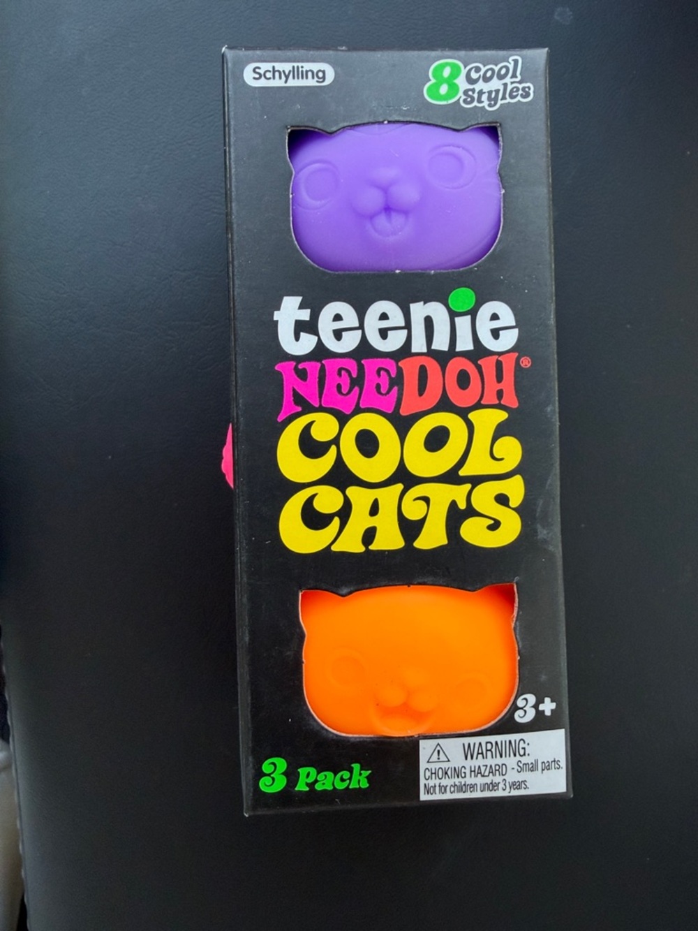 Teenie NeeDoh Cool Cats 3-Pack - Purple & Orange